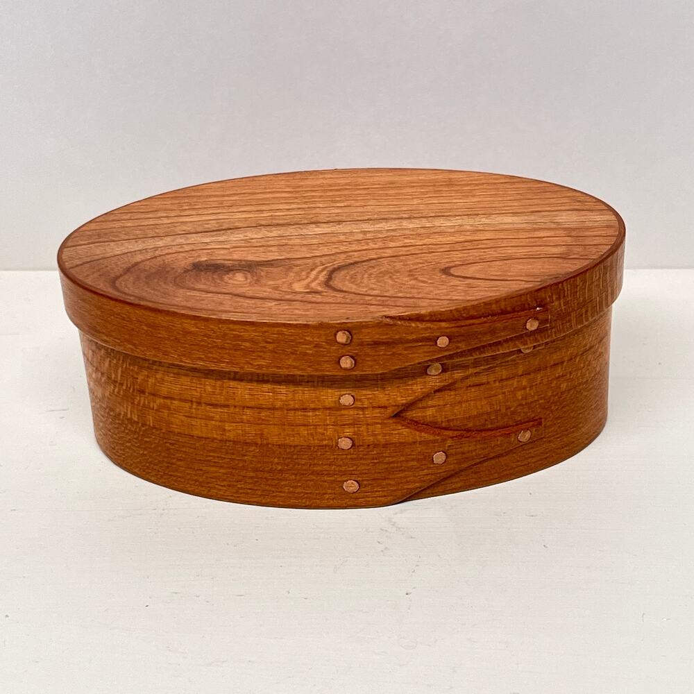 Shaker Oval Box Cherry Wood Music Box